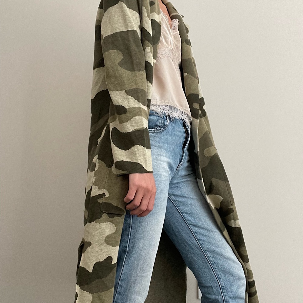 Maeve Anthropologie Small camo cardigan